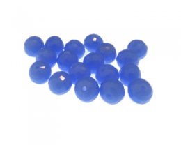 (image for) Approx. 1oz. x 10mm Soft Blue Semi-Opaque Glass Beads