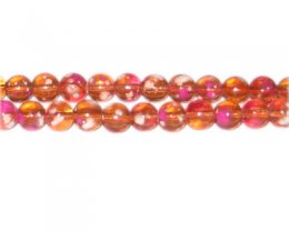 (image for) 8mm Orange Blossom Spray Glass Bead, approx. 52 beads