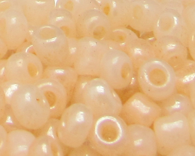 6/0 Beige Ceylon Glass Seed Bead, 1oz. Bag